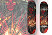 make  illustration for skateboard deck or electric deck