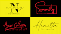 design a cursive, handwritten, signature logo