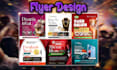 design digital product flyer, gym and fitness flyer, fb insta ads images