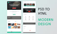convert psd to html, figma to html, xd to html, sketch to html css bootstrap