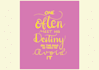 write cursive style handlettering in vector format