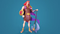 create a high quality 3d stylized character for your game