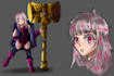 sketch character design and concept art