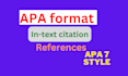 proofread and edit in apa 7 citation style, apa referencing within 12 hours