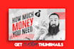 design professional youtube thumbnails