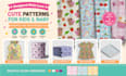 design cute seamless patterns for baby and kids products