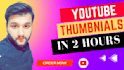 design 3 youtube thumbnail in 1 hour