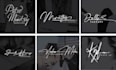 design  artistic signature logo and handwritten autograph