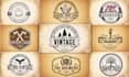 do unique and awesome retro vintage logo design