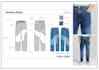 create denim technical sketches and tech packs