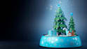 create christmas greating animation