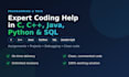 help with your python programming and fix code bugs