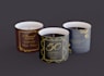 do minimalist candle box packaging design and candle label design