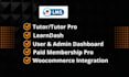 design wordpress lms website  with tutor lms, learndash or learnpresh