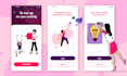 design splash screen and onboarding screens
