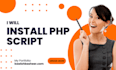 install any PHP script on your hosting or vps server