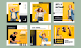 create posts for instagram, facebook or youtube , post instagram , post design