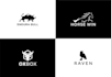 design simple, flat and minimalist animal logo