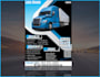 design dispatching logistics services trucking flyer and posters