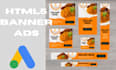 design attractive animated HTML5 banner ads