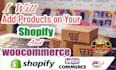 add products on your shopify and woocommerce store