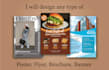 make urgent brochure, flyer, poster and graphic design