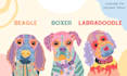make colorfull design of your pet
