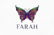 do make an modern custom butterfly logo