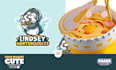 design cute cartoon and mascot logo brand with merchandise