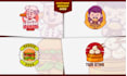 design cartoon character logo for food, beverage, restaurant, cafe, and bakery