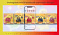 design attractive facebook and instagram carousel