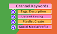 create and setup professional youtube channel with SEO