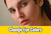 do eye correction, open eyes, and retouching