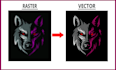 convert your sketch or existing logo to vector