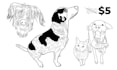 convert your pet image into outlines and line art