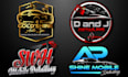 make modern auto detailing, car wash, mobile wash logo