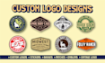 create a badge, label, patch design, stamp, emblem, and retro vintage logo