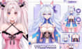 commission vtuber anime rig  live2d vtuber vrchat anime  dakimakura vseeface