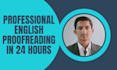 do proofreading and editing english