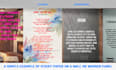 research a topic or your text and summarize it in a visual pleasing design piece