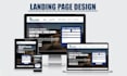 do clean professional web landing page UI UX design in figma and xd