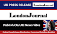 uk online press release distribution on london journal