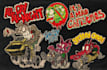 design crazy cartoon in rat fink, kustom kulture style