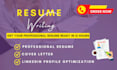 be your resume builder,maker,and provide CV creator services