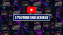 create a youtube outro, end screen, like and subscribe animation