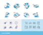 create vector custom icons set for your brand and website