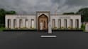 design mosque 2d  planning and 3d model interior and exterior