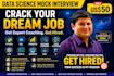 train you with mock interviews for data science  job success