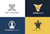do 3 creative modern minimalist business logo design