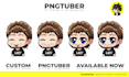 create custom premium pngtuber in cartoon and pixel art style